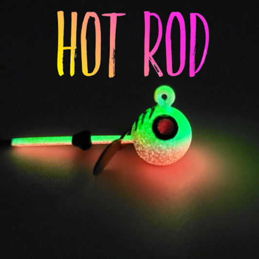 Big Sky 1/4oz Tungsten Chopper Jigs Hot Rod Glow