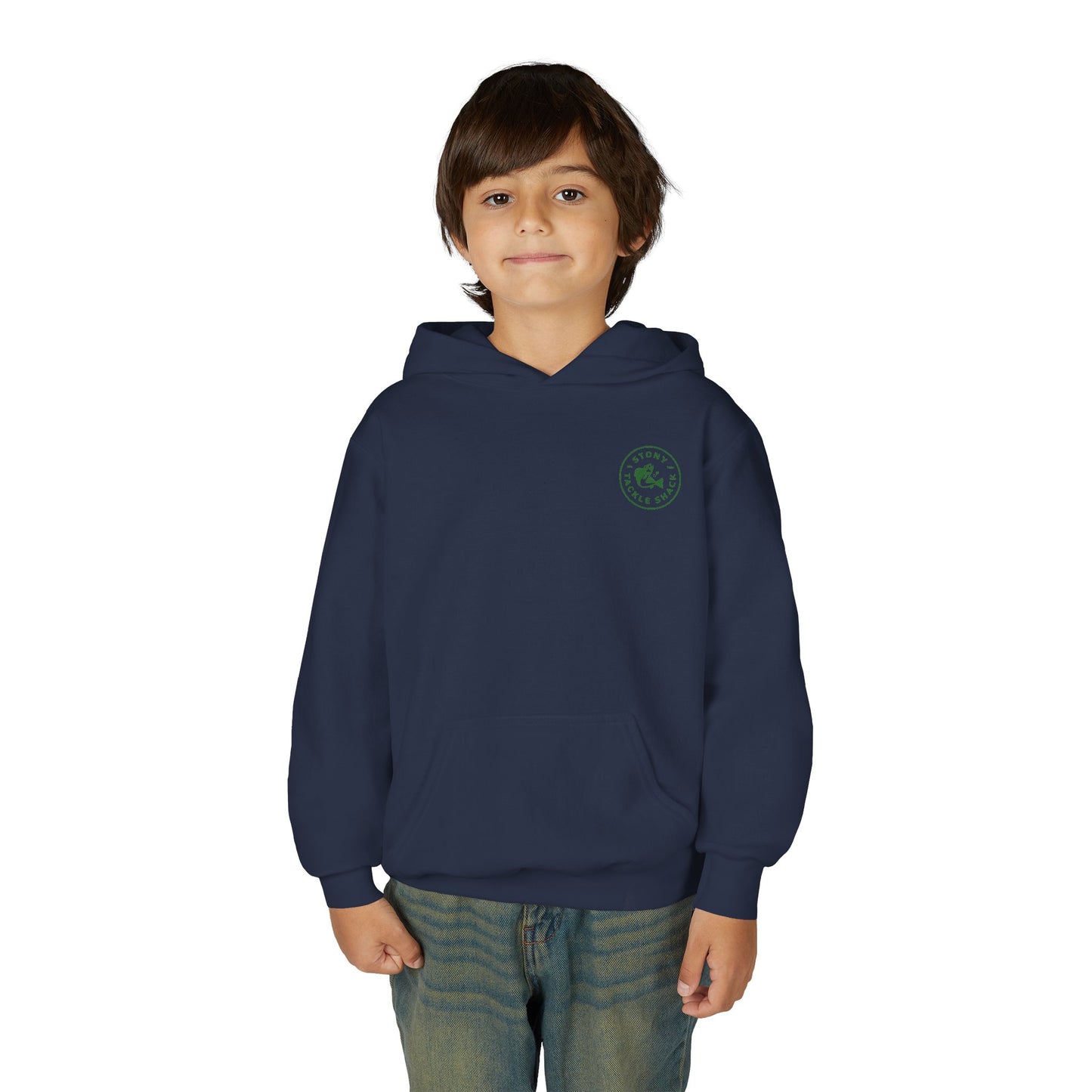 Stony Tackle Shack Youth Hoodie - Cozy Fishing Sweatshirt for Young Anglers, Perfect for Fall, Gift Idea, Casual Wear, Outdoor Adventures