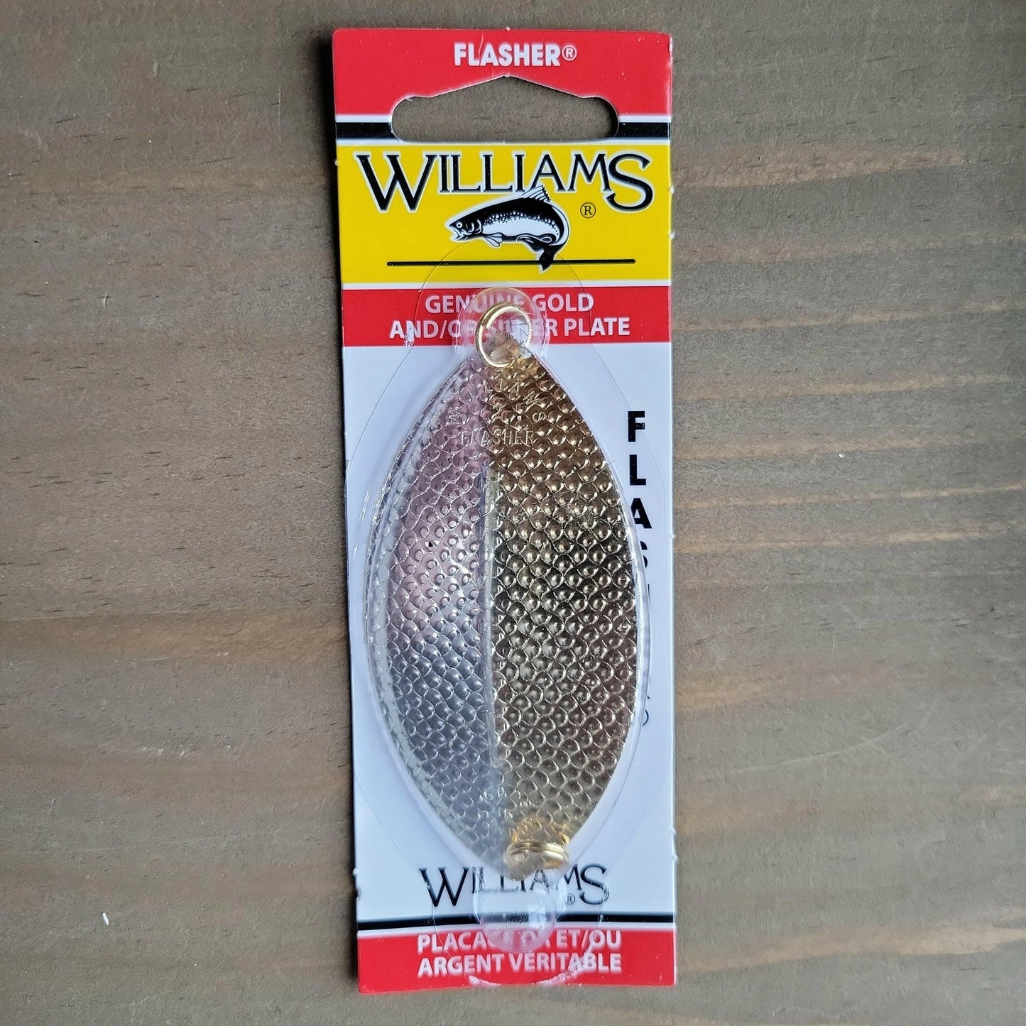 Williams 1/2oz Flasher Dimpled Silver/Gold 3-3/8"
