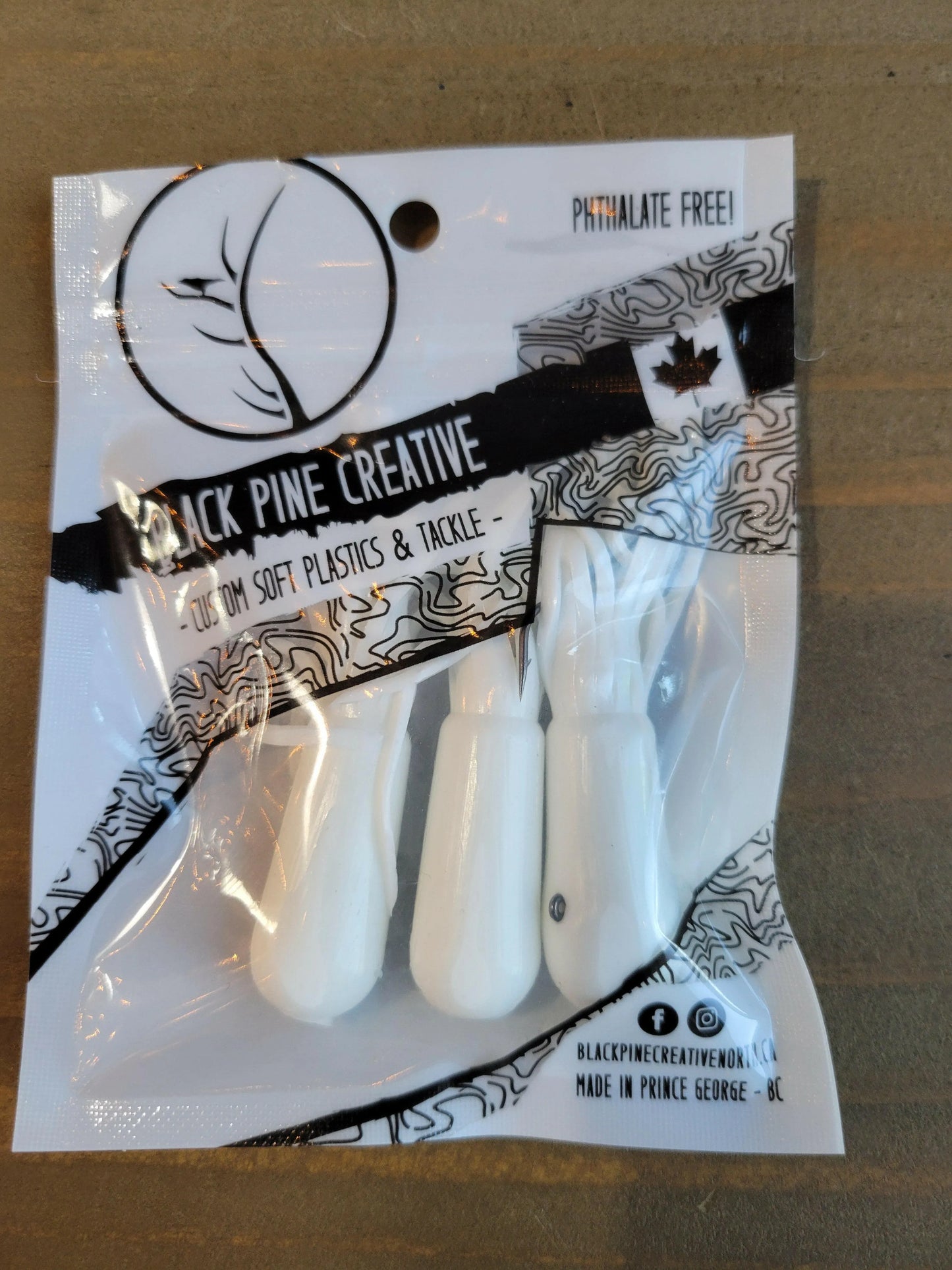 Black Pine 2.75" Tubes 3/pk - White