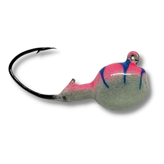 Big Sky Deluxe Walleye Jigs 1/4oz 4pk Pink Tiger