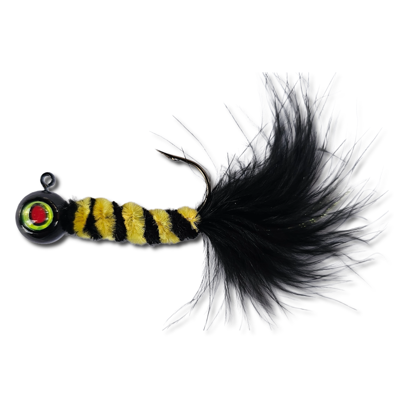 blinky bumblebee fishing lure 🍁Grampy's Tackle Bumble Bee Jigs w/Glow Tail 3/8oz or panfish beds letting dehooker Model:CW-15DA 3D Printable Aquarium and