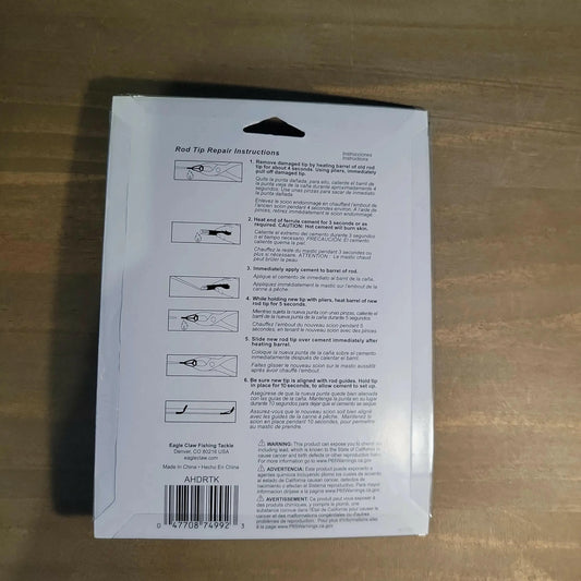 Eagle Claw Heavy Duty/Standard Rod Tip Repair Kit Back