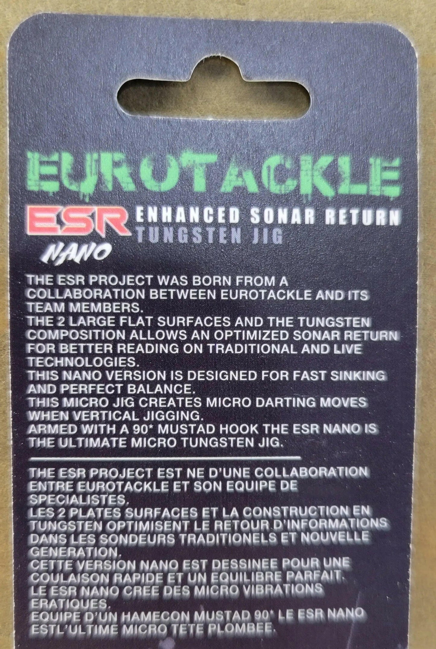 Euro-Tackle ESR Nano 3.5mm Jig Head White Glow 2pcs C.G. Emery