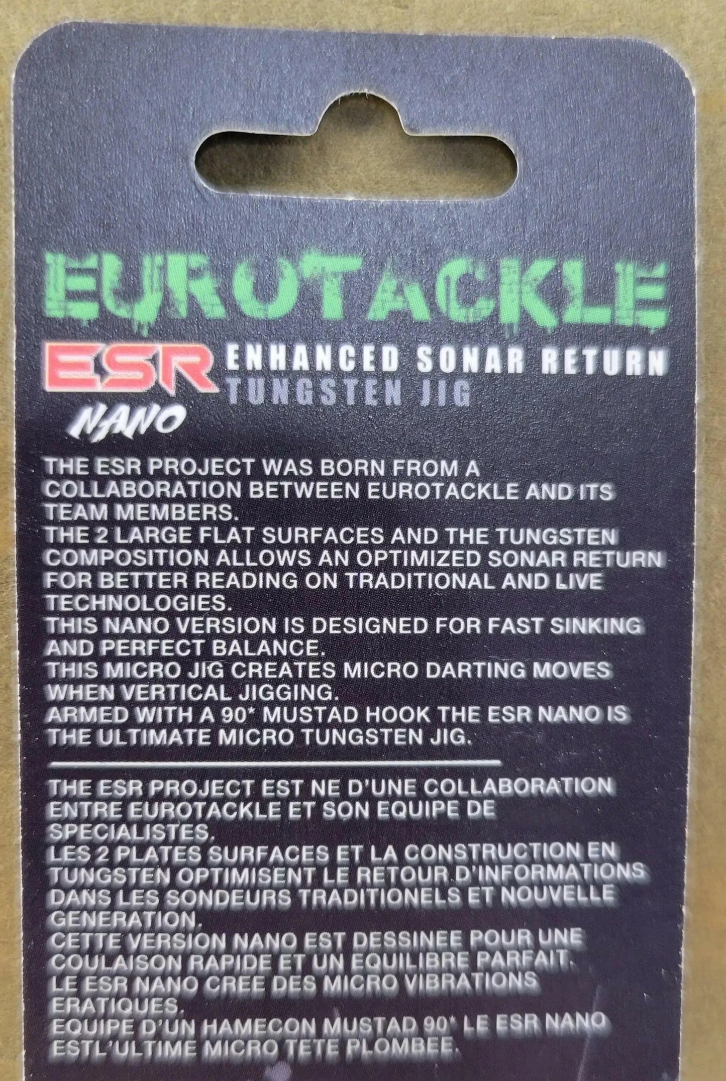 Euro-Tackle ESR Nano 3.5mm Jig Head White Glow 2pcs C.G. Emery