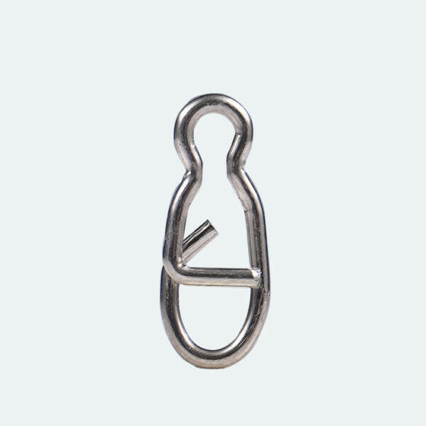 Metallic clasp on a white background