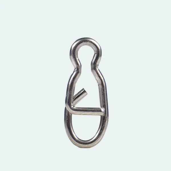 Metallic clasp on a white background