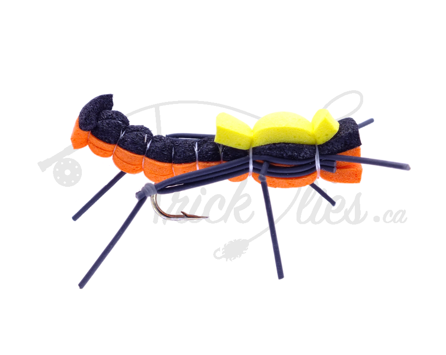 Foam Hopper Black and Orange