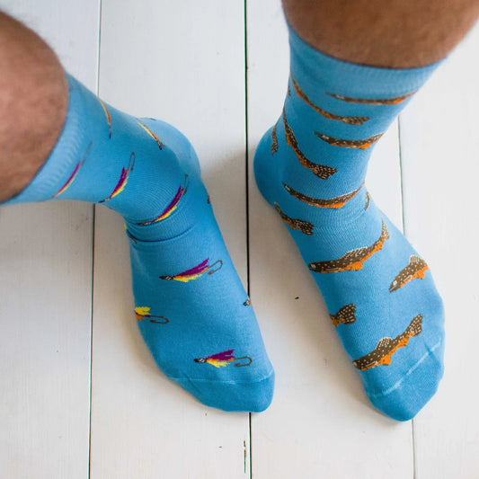 Friday Sock Co Men's Trout & Fly Socks