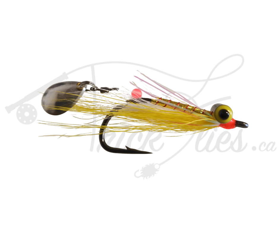 Spoon Clouser Yellow/White