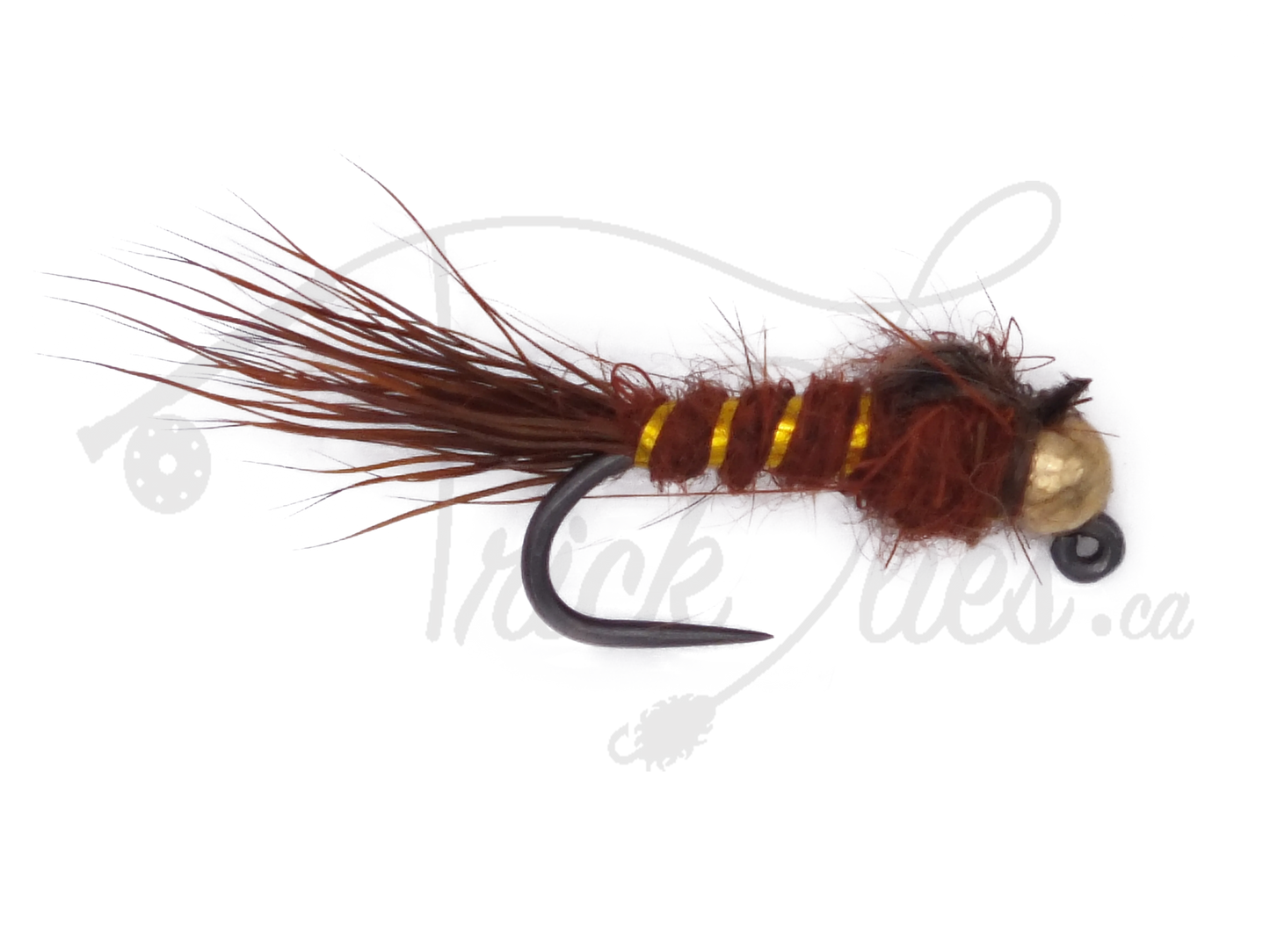 Tungsten Jighead Hare's Ear Brown Barbless