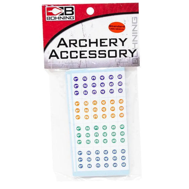 Bohning Archery Arrow Numbering Decal