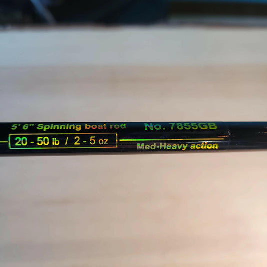 Emery Spartan Gold 5'6" Spinning Boat Rod/Reel Combo