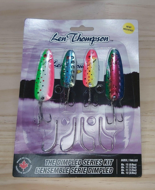 Len Thompson Dimpled Series Kit 2- #11 1/2oz spoons & 2- #13 5/8oz spoons