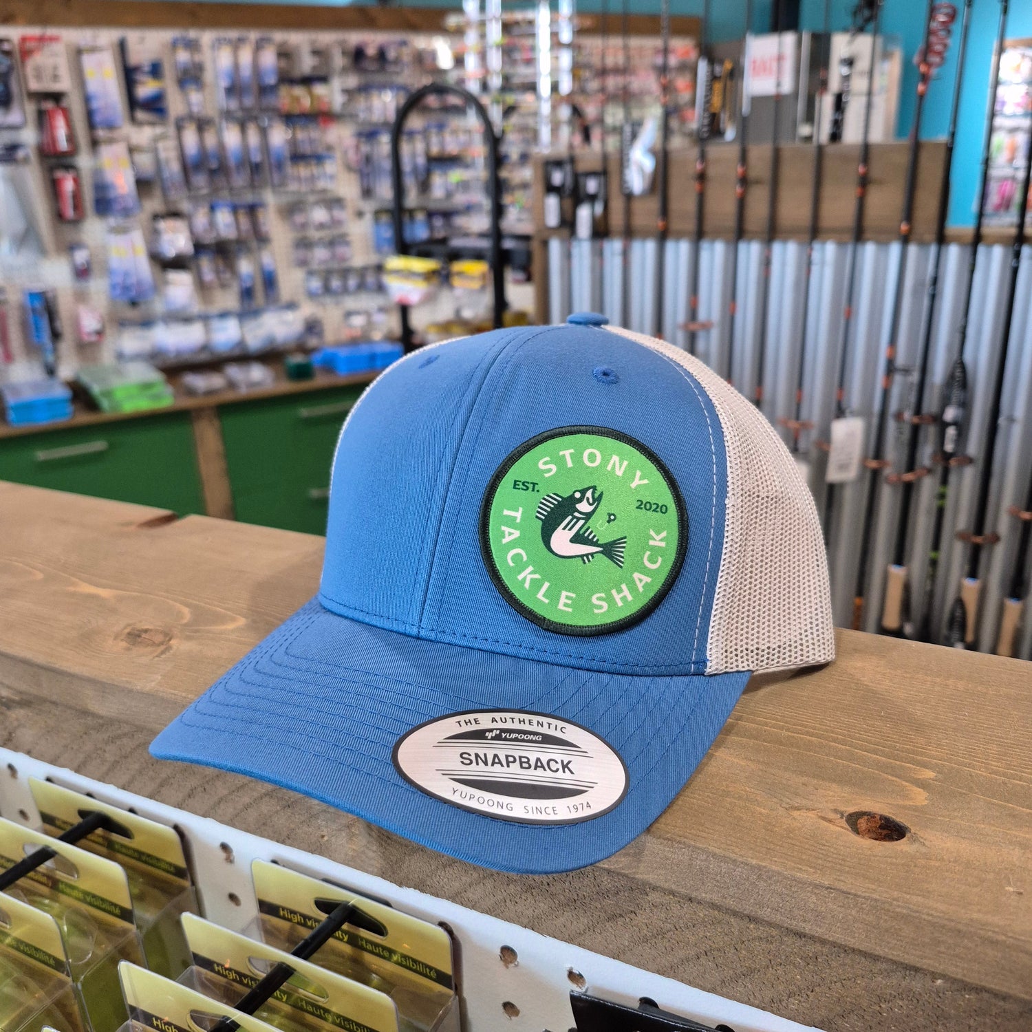 Stony Tackle Shack Logo Hats, Toques, Clothing, and Stickers..