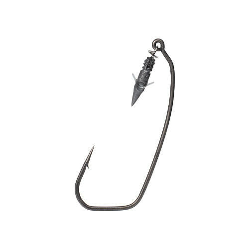 BKK weighted worm hook on white background