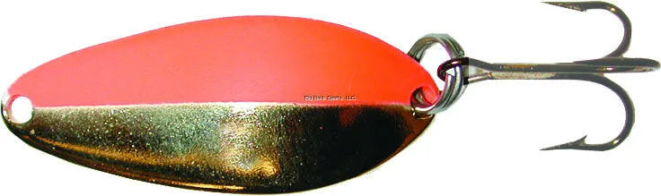 Acme Tackle Little Cleo 1/3oz Trout Spoons Gold & Fluorescent Orange