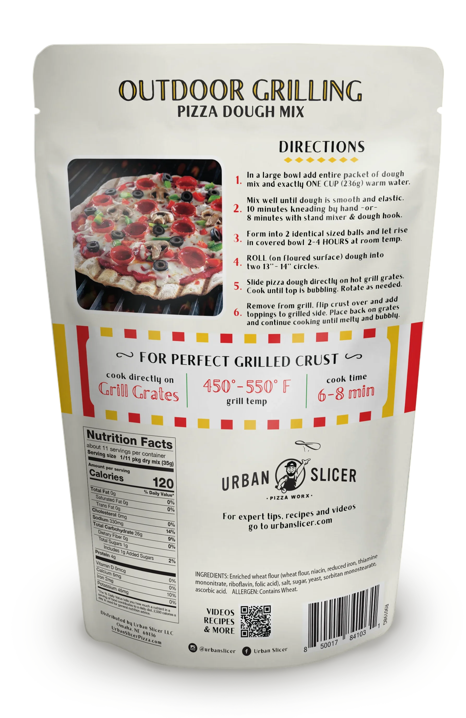 Urban Slicer Pizza Worx Outdoor Grilling Pizza Dough -  1 Package