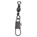 Black Barrel Swivel with Interlock Snap 10/pk