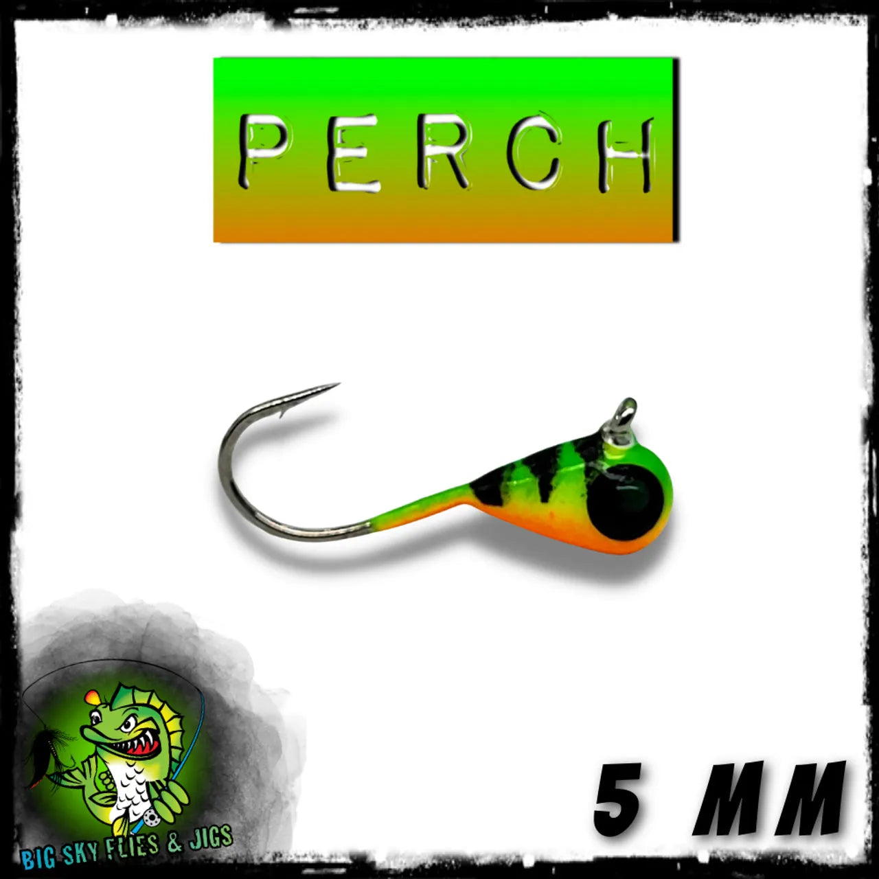 Big Sky 5mm (1/16oz) Tungsten Jigs 2pk Perch