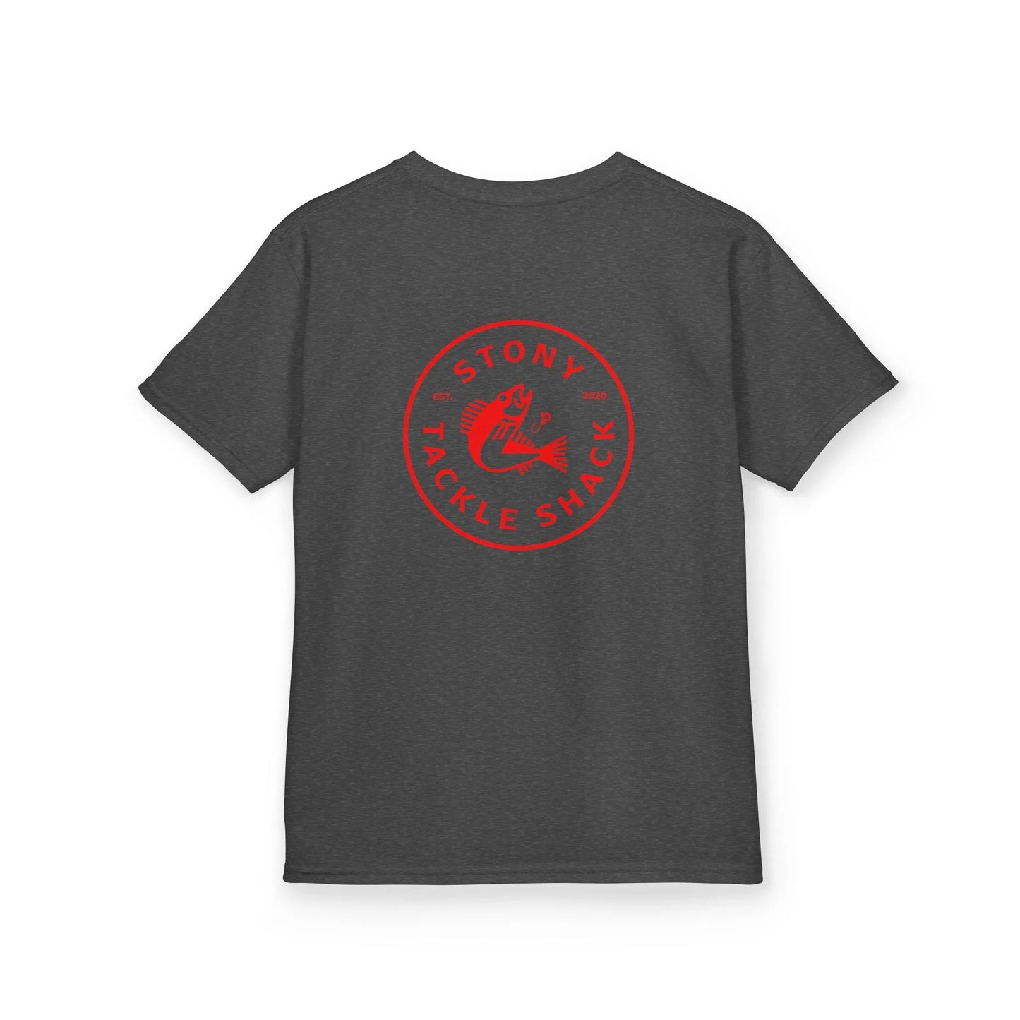 Stony Tackle Shack Kids Logo Tee, Outdoor Adventure Shirt, Summer Activity Top, Birthday Gift for Boys, Fishing Theme Apparel