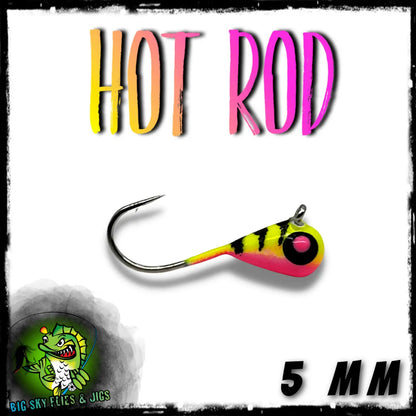 Big Sky 5mm (1/16oz) Tungsten Jigs 2pk Hot Rod