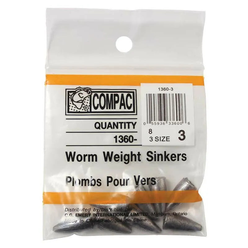 COMPAC Worm Sinkers pkg
