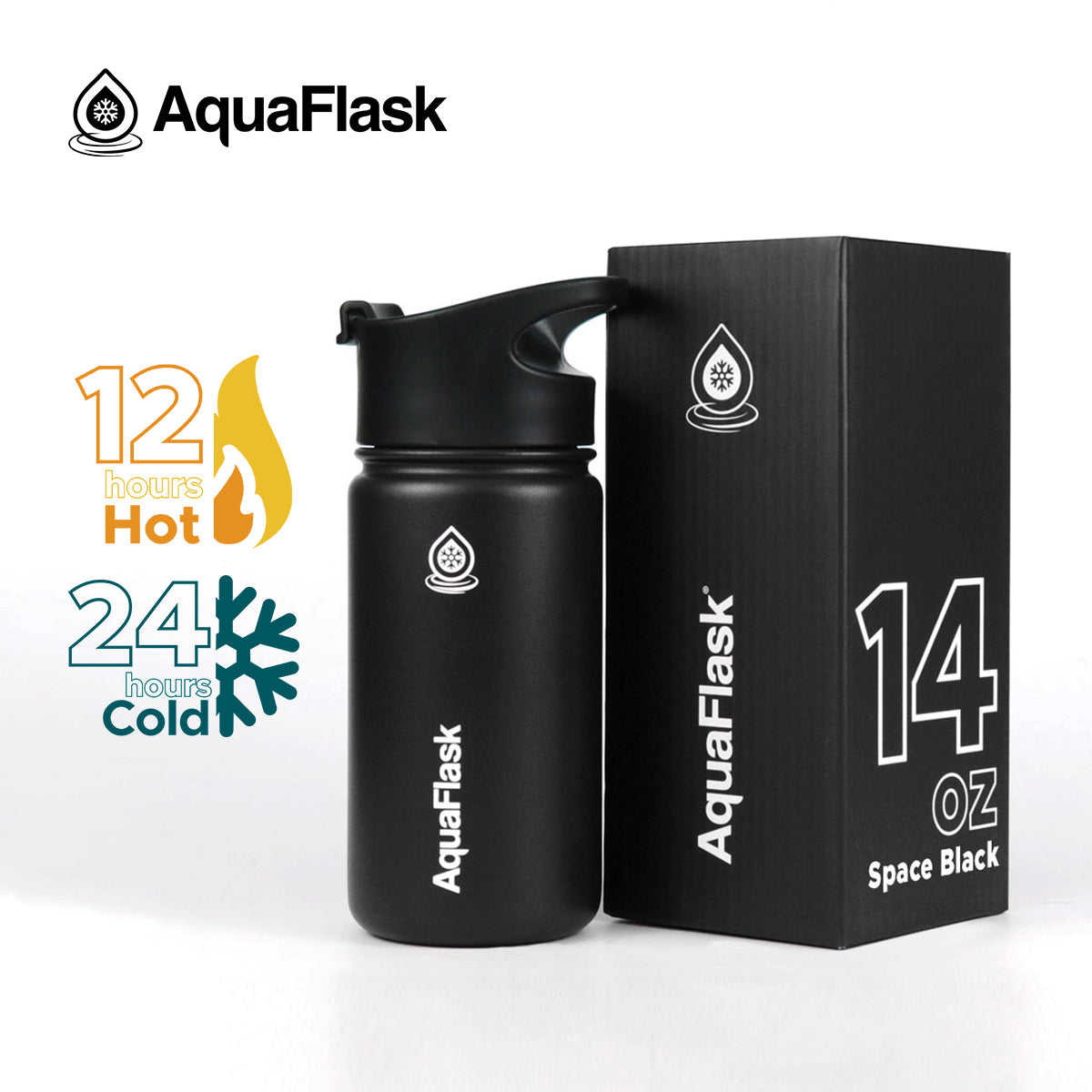 AquaFlask Original Vacuum Insulated Water Bottles 415ml (14oz)