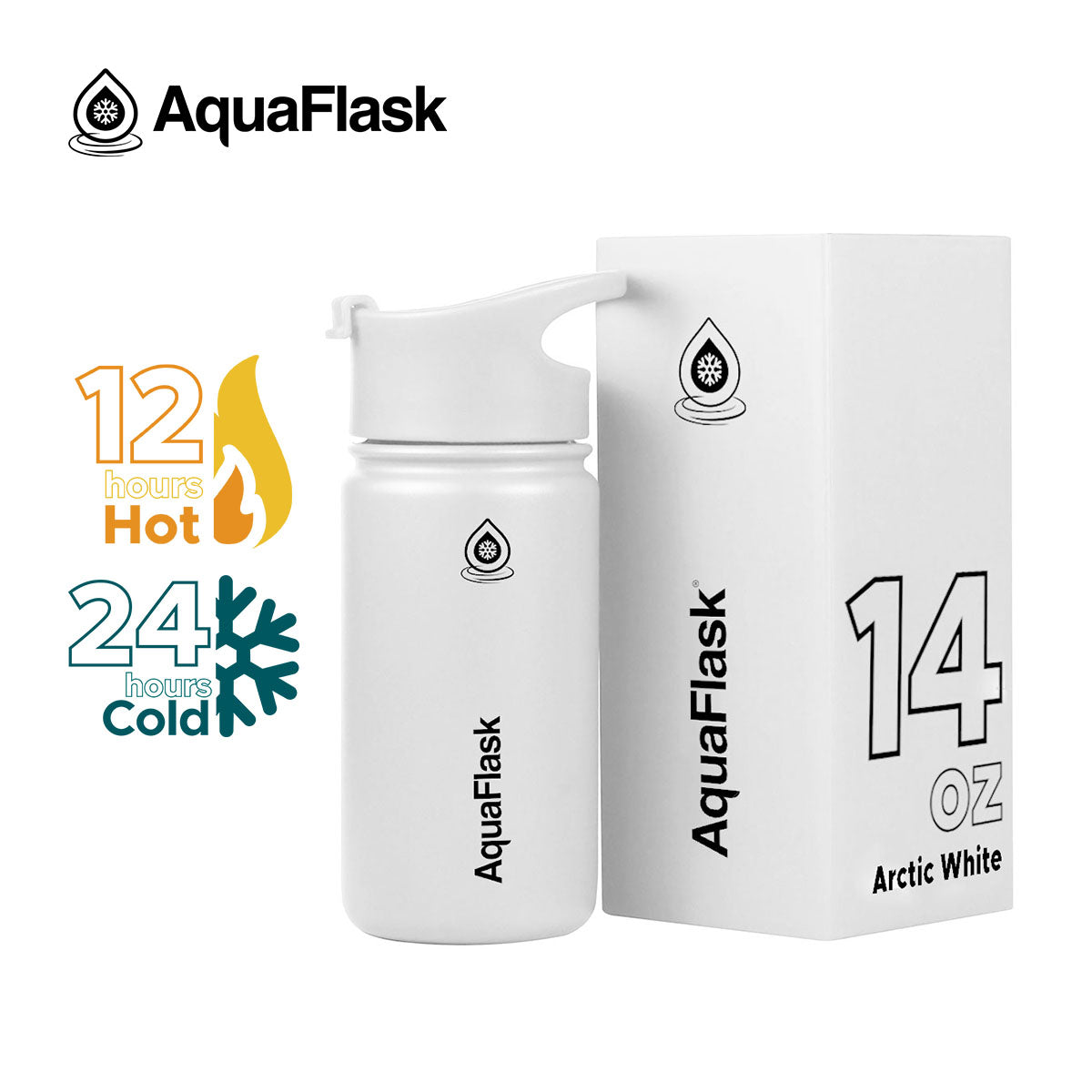 AquaFlask Original Vacuum Insulated Water Bottles 415ml (14oz)
