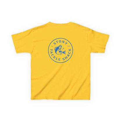 Stony Tackle Shack Kids Logo Tee, Outdoor Adventure Shirt, Summer Activity Top, Birthday Gift for Boys, Fishing Theme Apparel