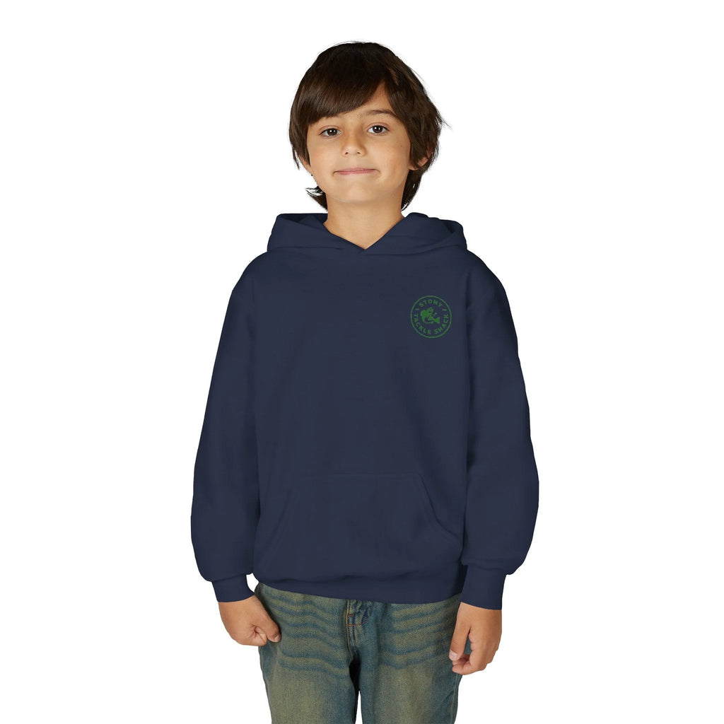 Stony Tackle Shack Youth Hoodie - Cozy Fishing Sweatshirt for Young Anglers, Perfect for Fall, Gift Idea, Casual Wear, Outdoor Adventures