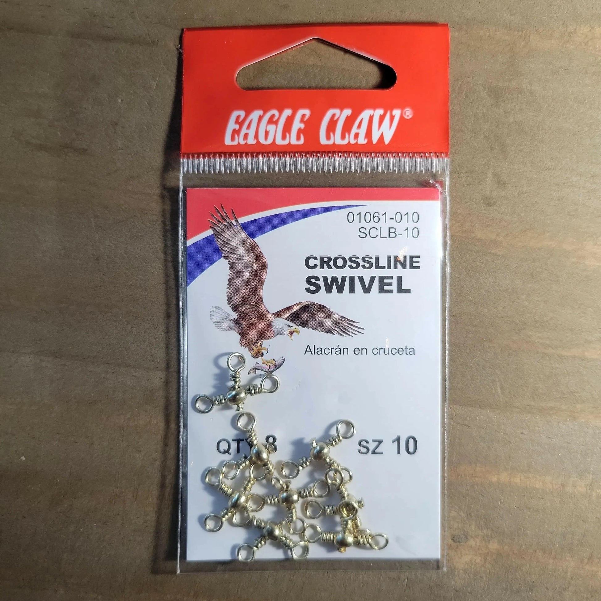 Eagle Claw Crossline Swivels Size #8 7pk.