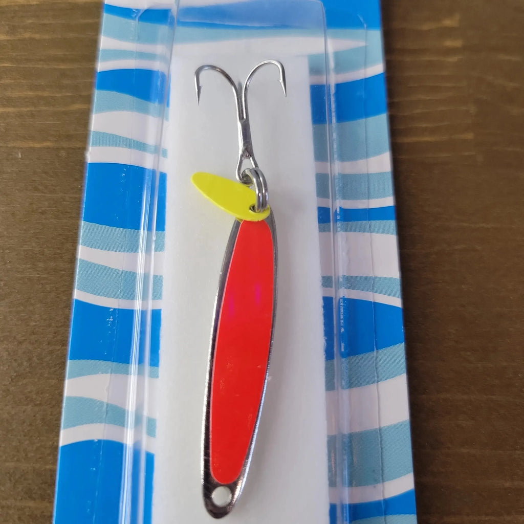 Swedish Pimple #4 Jigging Lure 1/4oz Fluorescent Orange