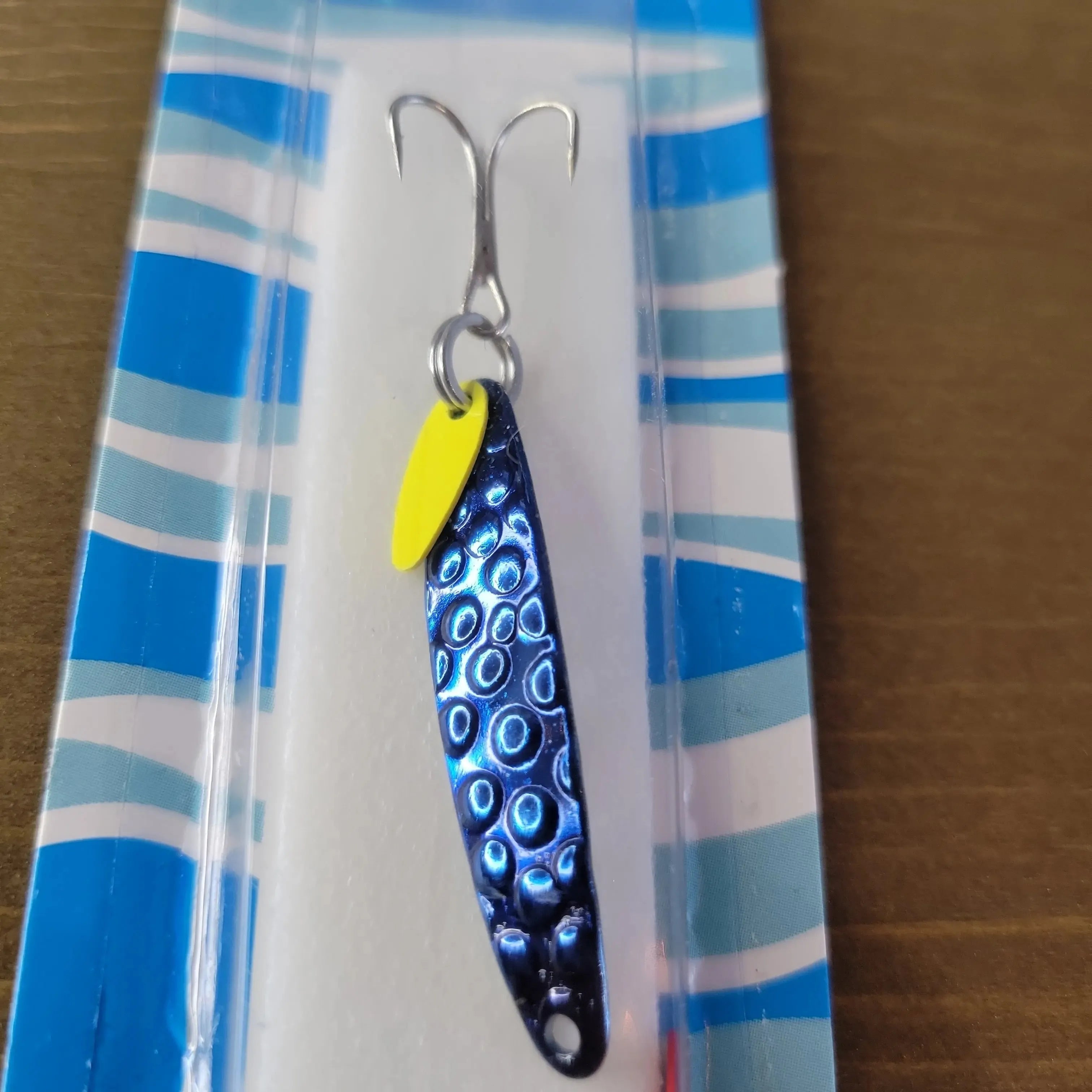 Swedish Pimple #4 Jigging Lure 1/4oz Nickel Blue