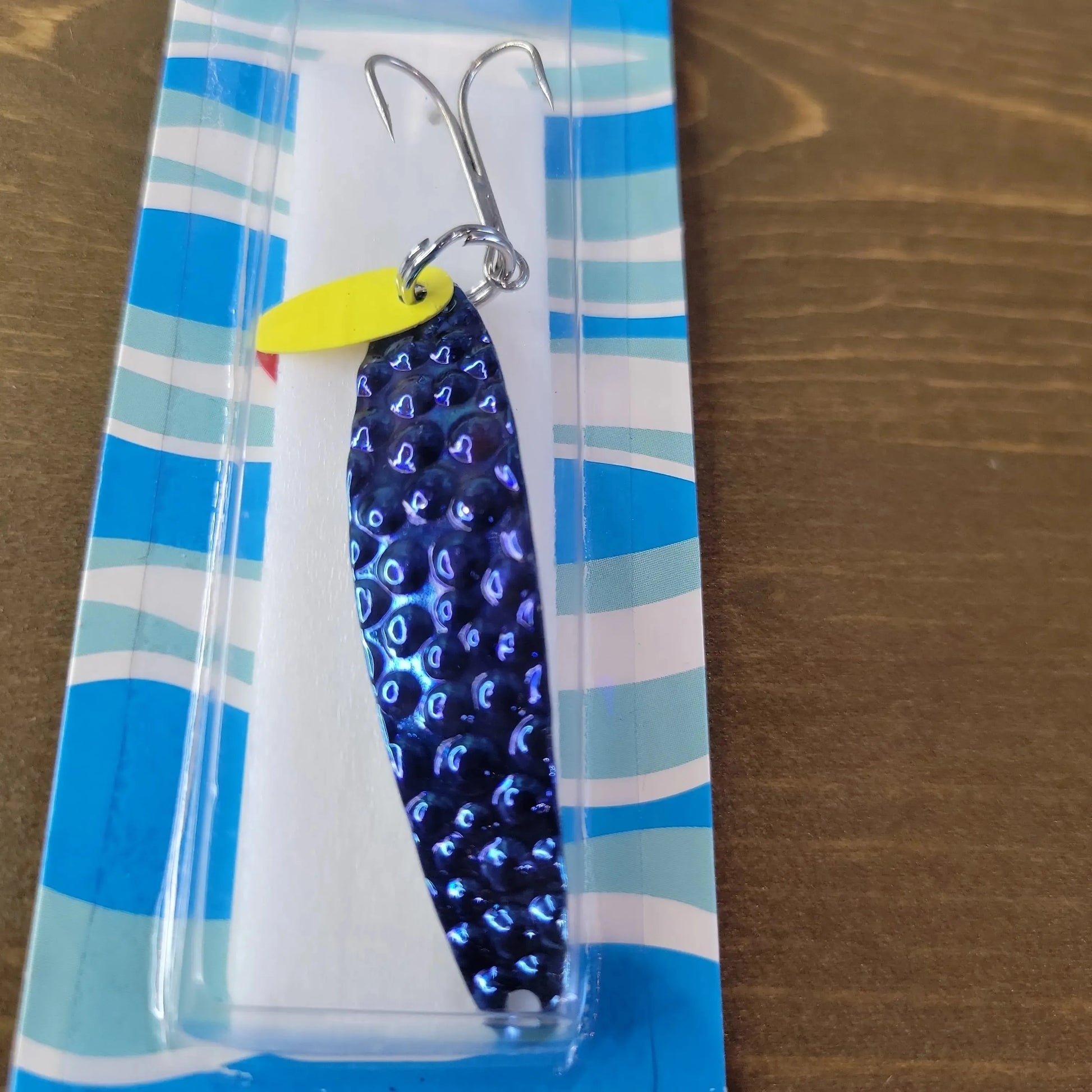 Swedish Pimple #6 Jigging Lure 1/2oz B Blue Nickel