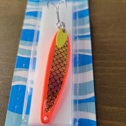 Swedish Pimple #6 Jigging Lure 1/2oz Orange Scale