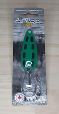 Len Thompson Green Frog Spoons in sizes - #6, #7, #8, #00, #0, #1, #2