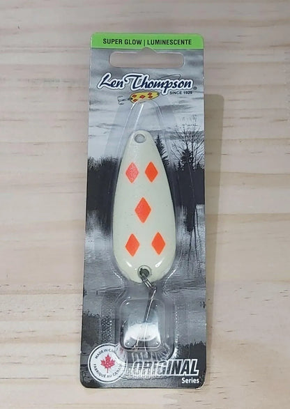 Len Thompson Glowing Five of Diamonds Spoons in sizes - #6, #7, #8, #00, #0, #1, #2