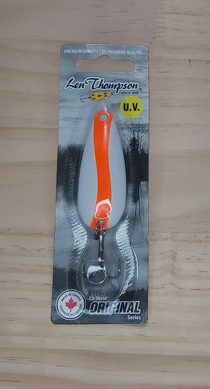 Len Thompson Flame and White Spoons in sizes - #6, #7, #8, #00, #0, #1, #2