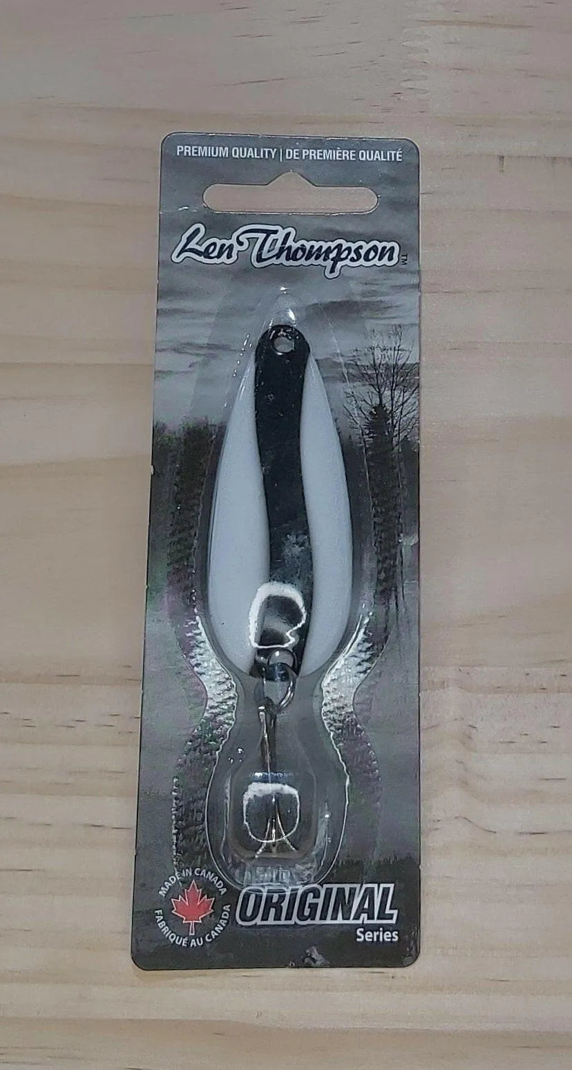 Len Thompson Black & White Spoons in sizes - #6, #7, #8, #00, #0, #1, #2