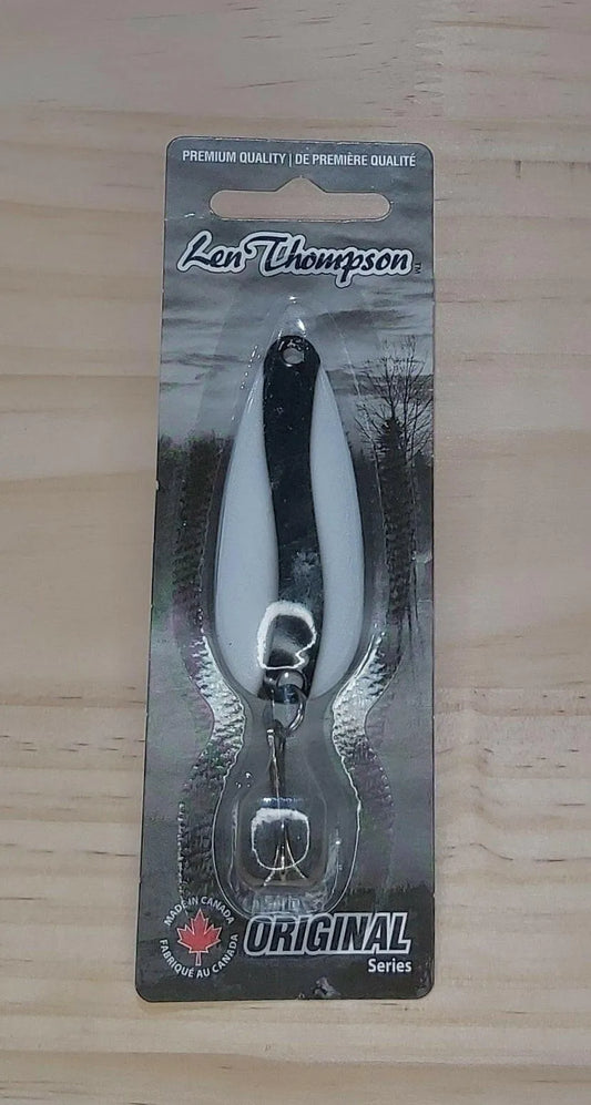 Len Thompson Black & White Spoons in sizes - #6, #7, #8, #00, #0, #1, #2