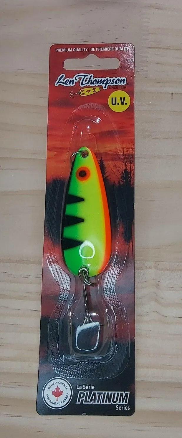 Len Thompson Platinum Series Fire Tiger Spoons in sizes - #00, #0, #1