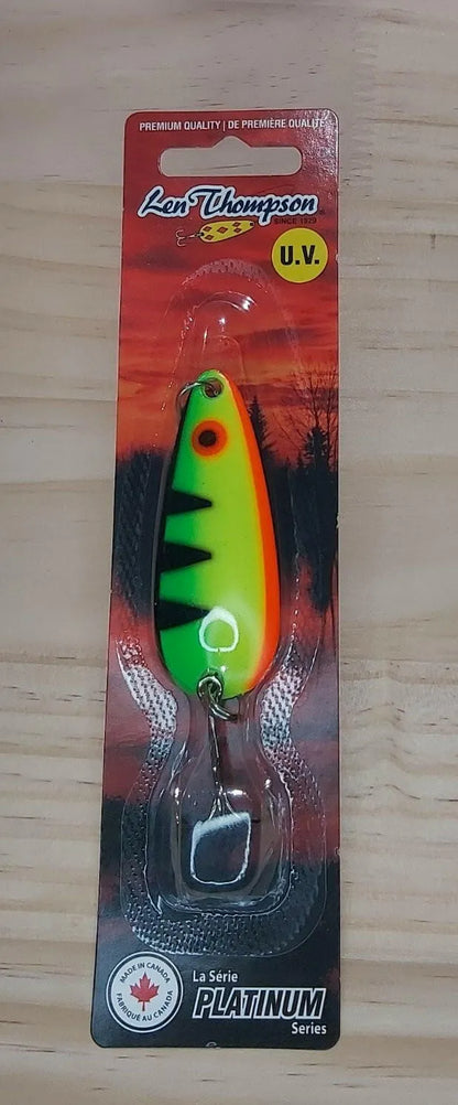 Len Thompson Platinum Series Fire Tiger Spoons in sizes - #00, #0, #1
