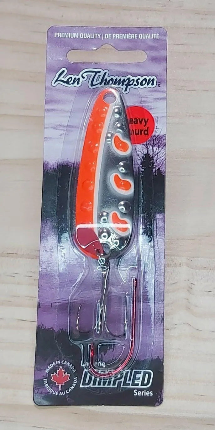 Len Thompson Dimpled Series Spoons #11 Flame & White 1/2oz