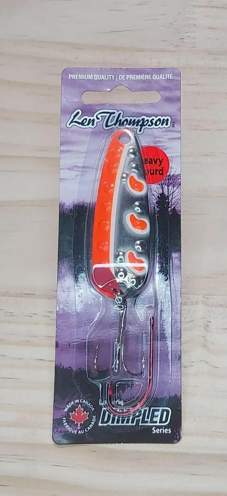 Len Thompson Dimpled Series Spoons #13 Flame & White 5/8oz