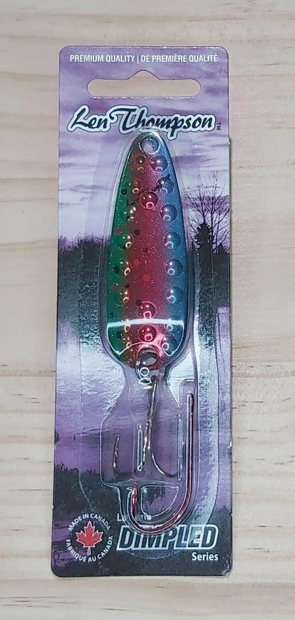 Len Thompson Dimpled Series Spoons #11 & #13 Metallic Rainbow 1/2 & 5/8oz