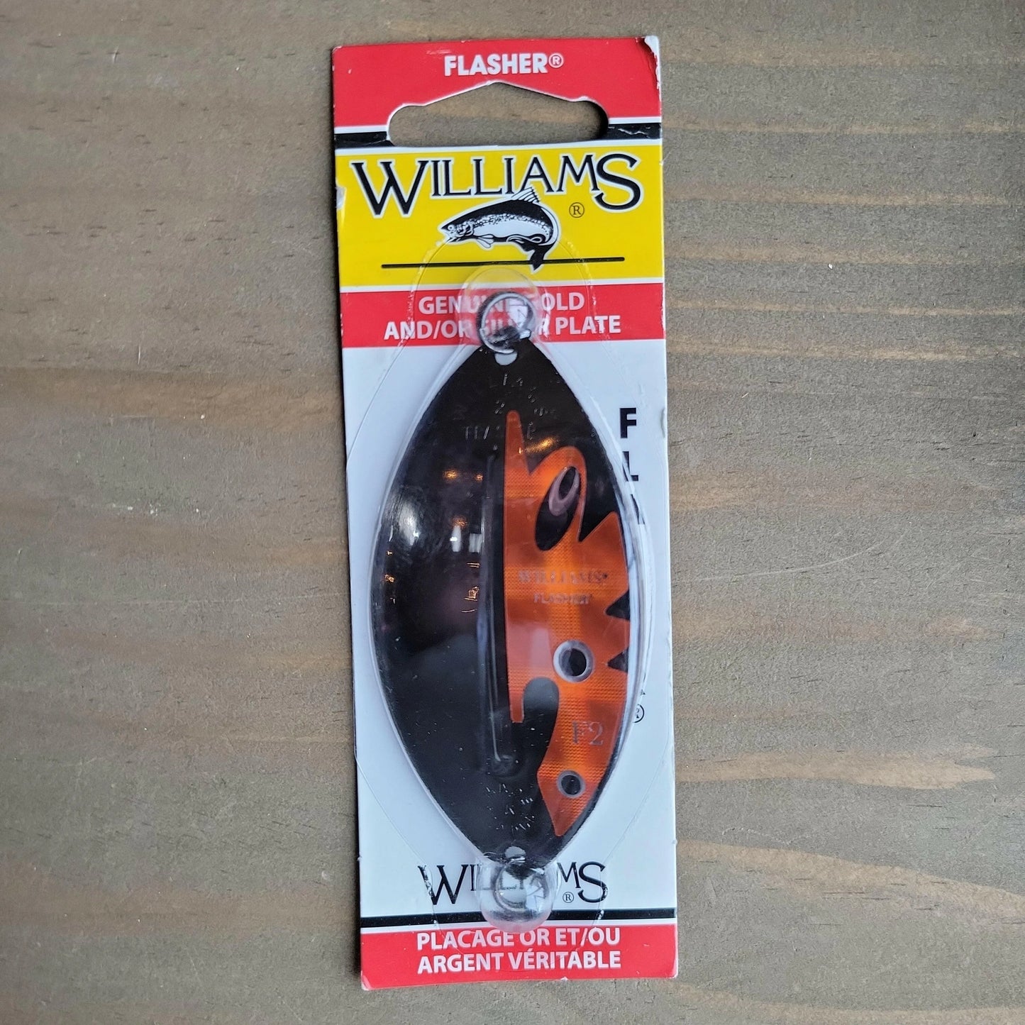 Williams 1/2oz Flasher Black/Orange 3-3/8"