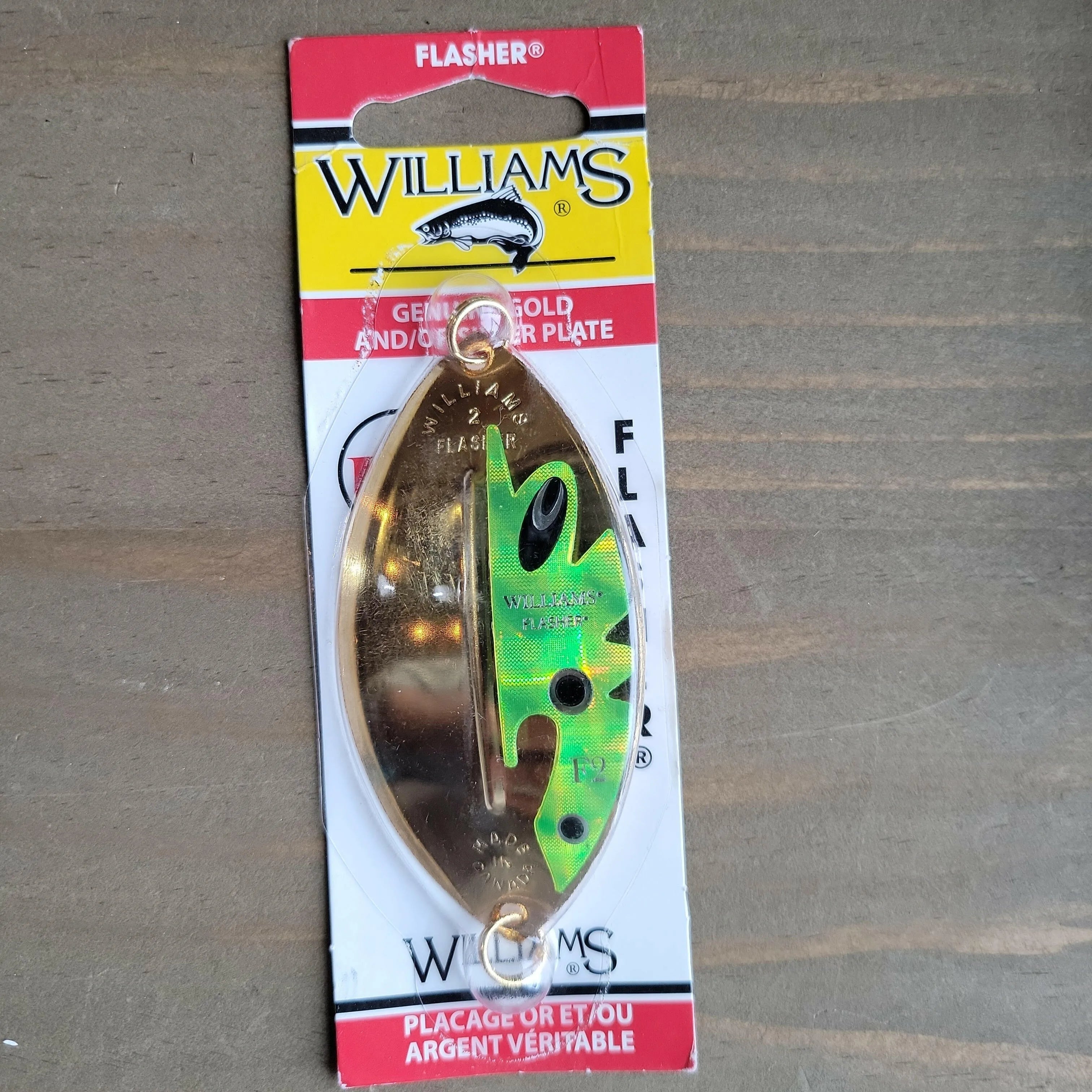 Williams 1/2oz Flasher Gold/Chartreuse 3-3/8"