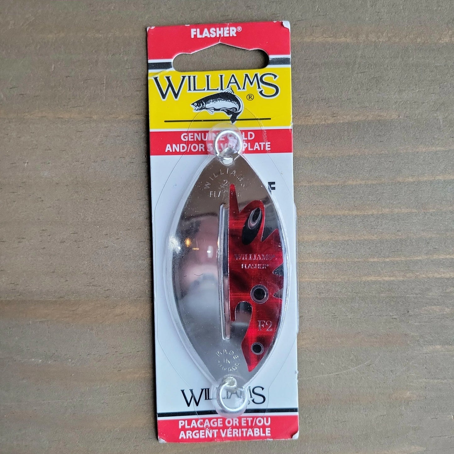 Williams 1/2oz Flasher Silver/Red 3-3/8"