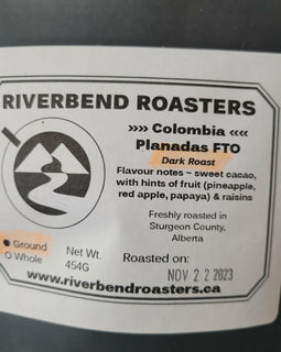 Riverbend Roasters Coffee Costa Rica Rio Negro Dark Roast Pre-Ground